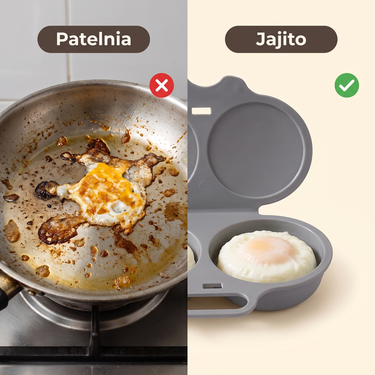 Patelnia vs Jajito