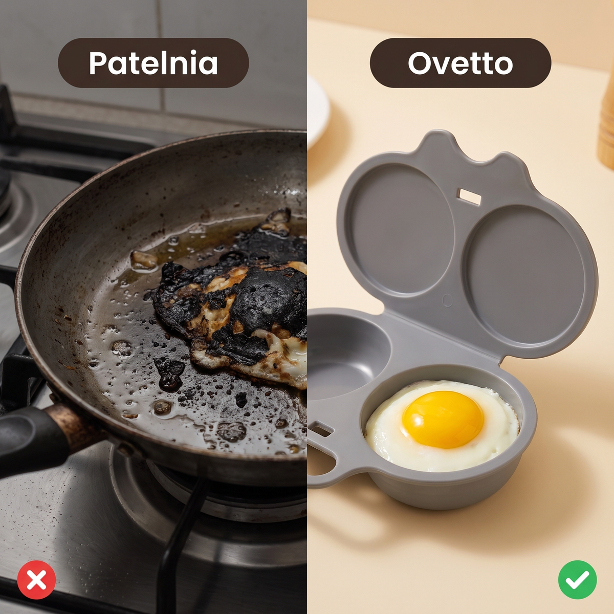 Patelnia vs Ovetto